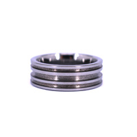 Maßgefertigte Wolfram-Eheringe oder -Ringe mit Kanal zum Einlegen Unisex Unbeschichteter Schmuck von THX Jewelry