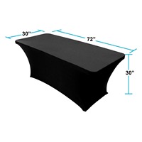 Housse de table personnalisée imprimée 4 pieds 6 pieds 8 pieds Nappe personnalisée de haute qualité avec impression colorée