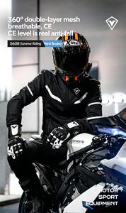 <span class=keywords><strong>Blouson</strong></span> de <span class=keywords><strong>moto</strong></span> double couche <span class=keywords><strong>pour</strong></span> l'été, respirant, anti-choc, anti-chute, résistant à l'abrasion, combinaison de <span class=keywords><strong>moto</strong></span> <span class=keywords><strong>pour</strong></span> les voyages - Product Image 6