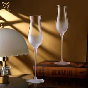 Copas de champán de tulipán de 5,24 oz, copa de vino <span class=keywords><strong>dulce</strong></span> de tallo largo esmerilado, copa de cristal, whisky, Brandy Snifter - Product Image 1