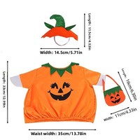 Costume de canard d'Halloween pour porche - Ensemble sorcière citrouille et fantôme en polyester, 23 pouces