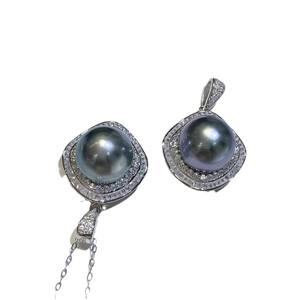 Colgante de Plata S925 31202DIY con Soporte Vacío para Cuentas de 9-11 mm, para Collar de Moda, Accesorios de Perlas DIY - Product Image 5