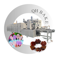 Ligne de production automatique de sucettes dures, machine de formage de sucettes plates aux fruits, équipement de fabrication de bonbons pour usine alimentaire