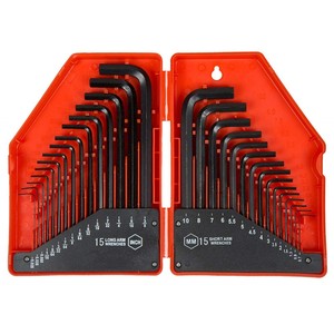 Oem 30PC hộp đen Thời gian dẫn đóng gói kết thúc pcs nhựa gói màu Key Hex Wrench <span class=keywords><strong>Set</strong></span> CRV thép - Product Image 2