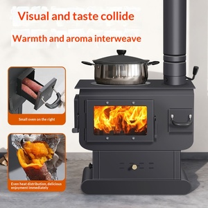 Estufa <span class=keywords><strong>de</strong></span> Leña <span class=keywords><strong>de</strong></span> Aluminio para Calefacción, Estufa <span class=keywords><strong>de</strong></span> Gasificación <span class=keywords><strong>de</strong></span> Doble Propósito para Interiores y Exteriores, sin Humo, para Leña y Carbón - Product Image 2