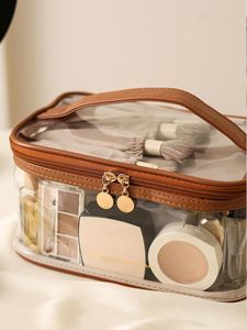 Transparent Window Cosmetic Bag Custom Logo <b>Cases</b> Pouch <b>Makeup</b> Bag Cosmetic <b>Case</b> - Product Image 1