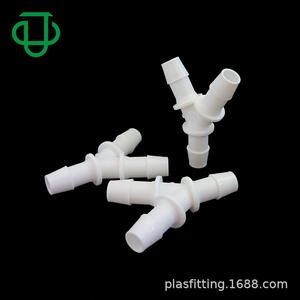Raccord en Y en plastique PP blanc de qualité supérieure, de qualité sanitaire, avec insert en silicone, pour tuyau d'eau et de gaz, connecteur pagode, vente en gros - Product Image 5