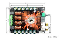 TDA7498E dijital amplifikatör kurulu 2.0 HIFI çift parça Stereo 160W * 2 yüksek güç desteği BTL220W