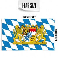 Drapeau Fanion Bavaria Lions 3x5ft en Polyester 100D Personnalisable pour Tous les Pays Livraison Rapide par Fournisseur Fiable