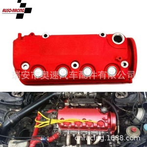 ฝาครอบวาล์วเครื่องยนต์แบบดัดแปลงสำหรับ Honda Civic D16 VTEC D16Y8 D16Z6 สีแดง อลูมิเนียมอัลลอย - Product Image 5