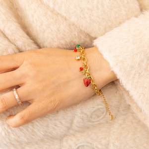 Zoryn High-End Single Pendant Stainless Steel Bracelet with 18K Gold Ins Trendy <b>Charm</b> DIY <b>Charm</b> Bracelets for Anniversaries - Product Image 5