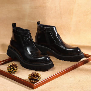 โปรโมชั่นใหญ่ปี 2025 รองเท้าบูทเชลซีหนังแท้กันน้ำสำหรับผู้ชาย สไตล์คลาสสิกทรงหุ้มข้อสูงแบบอังกฤษ สำหรับธุรกิจ สีสันสดใส - Product Image 4