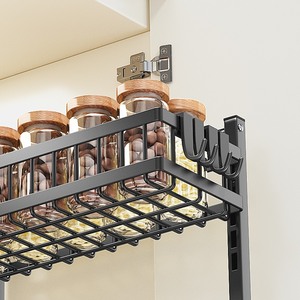 Cassetti scorrevoli regolabili a 2 livelli in altezza sotto il lavello della cucina organizzatore di <span class=keywords><strong>detersivi</strong></span> in metallo per bagno - Product Image 5