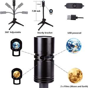 โปรเจคเตอร์ไฟกลางคืนรูปยูเอฟโอหมุนได้หลากสีสำหรับเด็ก ฉายแสงคลื่นทะเลและดวงดาว ขายส่ง - Product Image 6