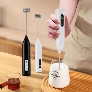 Wholesale 3rd Gear Milk Frother Rechargeable Milk Foam <b>Maker</b> Electric Milk Frother With Multiple Colors - Product Image 1