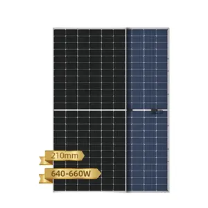 نصف قطع أحادية 48 فولت لوحة طاقة شمسية 600w 650W 660W 670W 680W لوحة طاقة شمسية s 600w السعر