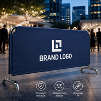 Bâche de protection personnalisée en gros, clôture de contrôle des foules, bannière publicitaire extérieure, vente directe usine, OEM, résistant aux UV, durable, USA, Royaume-Uni