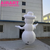 Costume gonflable de bonhomme de neige pour adulte, marionnette gonflable de bonhomme de neige pour la décoration de spectacle de rue de carnaval de Noël