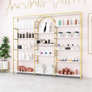 Bán lẻ mỹ phẩm hiển thị đứng sản phẩm làm đẹp cửa hàng kệ trưng bày mỹ phẩm kệ trưng bày tường gỗ mỹ phẩm kệ trưng bày - Product Image 5