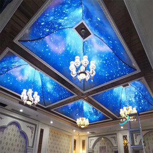 LeArt Hotel decoración nube <span class=keywords><strong>cielo</strong></span> impresión suspendido 3D <span class=keywords><strong>Pvc</strong></span> <span class=keywords><strong>Panel</strong></span> de techo para restaurante decoración de pared de techo - Product Image 4