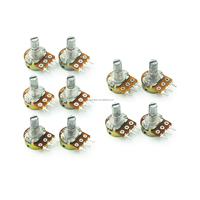 Potentiomètre simple/double WH148 réglable B1K 2K5K10K20K 50K 100K 500K, longueur de la poignée 15/20MM