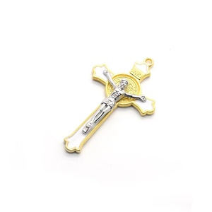 Aksesoris Religius Salib Yesus Kristus 4,5*7,6cm untuk Liontin Kalung Tasbih - Product Image 5