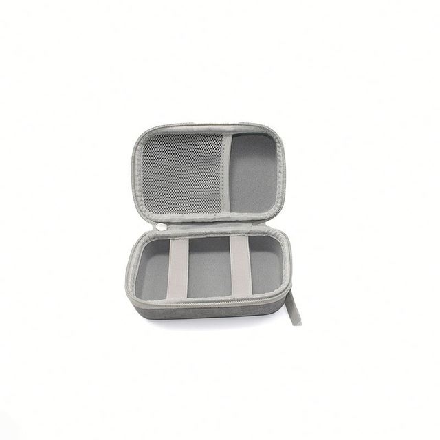 Wholesale Supplier Custom Logo Shockproof Hard EVA Case for Digital Travel Organizer Bag with Mesh Pocket Square Shape