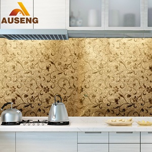 Selbst klebende Backs plash Decor Design Wand verkleidung Küche Neue Aluminium folie Aufkleber - Product Image 4