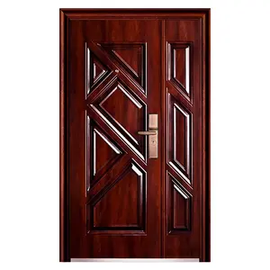 Luxury Unique Home Designs Anti-Theft Metal Door Main Entrance Front Security Steel Doors