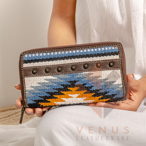 High Quality Women's Genuine Leather Clutch <b>Bag</b> Purse Fashionable <b>Long</b> Design Wallet with Landscape Pattern - Product Image 4