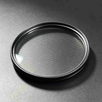 Filtre à lentille circulaire transparent anti-reflet UV OEM d'usine 55mm-82mm pour appareil photo reflex numérique avec cadre en aluminium et étanche