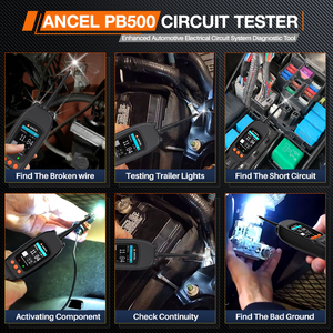 ANCEL PB500 araba pil <span class=keywords><strong>Test</strong></span> cihazı 12V/24V güç probu devre <span class=keywords><strong>Test</strong></span> aleti kiti elektrik entegre otomatik akü sistemi teşhis testi - Product Image 2