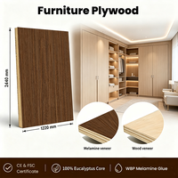 Panneaux de contreplaqué mélaminé multicouche de première qualité en eucalyptus pour meubles d'intérieur et armoires domestiques