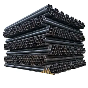 Sch40 Erw黑色焊接钢管薄壁厚度黑色钢管