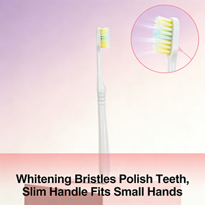 Cepillo de Dientes de Plástico para Adultos, Venta al por Mayor, Diseño Moderno en Color Puro, Cerdas Suaves y Cónicas, Nuevo - Product Image 6