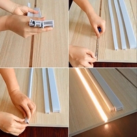 Profil de canal LED encastré en plâtre, tube néon en silicone personnalisé, flexible, étanche, pour bande lumineuse LED