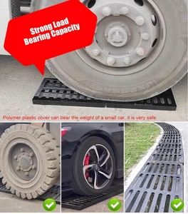 מתכת מגרדת רצפת בטיחות ערוץ ניקוז גריל יצוק ברזל יצוק עומס ניקוז ברזל יצוק עומס גסות צבע מותאם אישית oem/odm - Product Image 5