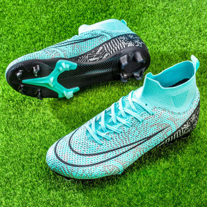 Zapatos de Fútbol para Hombre, Parte Superior de Malla Sintética, Suela de Goma, Entresuela de EVA, para Césped Artificial, Entrenamiento, Deporte de Verano - Product Image 3