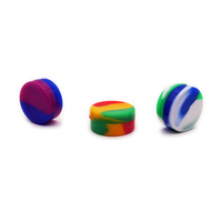 Pot en silicone pour tabac 24 mm*29 mm, 35 mm*55 mm, pot en silicone manuel pour cire 3 ml, 15 ml, boîte à miel en silicone, couleurs assorties