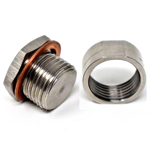 M18x1.5 <b>Iron</b> Exhaust Pipe Repair Plug Sensor Nut End Cap For Automotive Use - Product Image 1