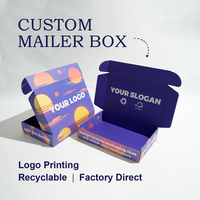 Offre Spéciale personnalisé conçu de luxe ondulé emballage vêtements boîte postale portable biodégradable et compostable