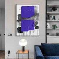 Tableau mural encadré Art Déco sur toile, huile sur toile, avec cadre en alliage d'aluminium noir/doré, idéal pour fond de canapé et entrée