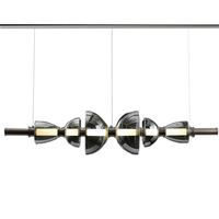 Nouveauté 2026, lustre suspendu en verre soufflé à la main de style vintage, lampes LED, décoration intérieure moderne, cadre en fer, taille moyenne