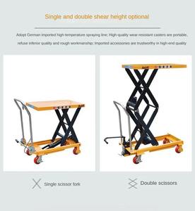 Kleiner 1M Elektrischer Scherenhubwagen 300kg 500KG Metall <span class=keywords><strong>2</strong></span>-Personen-Heber - Product Image 5