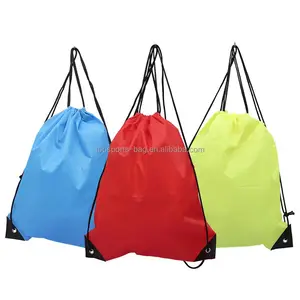 水滴发货批发促销尼龙拉绳袋210D涤纶拉绳背包运动绳袋