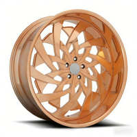 Jantes forgées à rayons 24 pouces 5x127 Design de course à carrosserie large décalée Voiture de sport Jantes et roues forgées