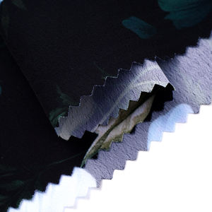 Caliente modelos explosivos Koshibo tela impresa flores oscuras 100% poliéster Koshibo tela para vestido de mujer - Product Image 4