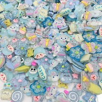 Accessoires en résine de style dessin animé, mélangés aléatoirement, pour matériaux de bijoux DIY et jouets artisanaux pour enfants