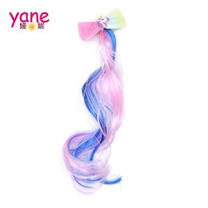 Jepit rambut Wig jepit Unicorn untuk anak perempuan bayi klip rambut kupu-kupu barel plastik logam & dekorasi rambut kain - Product Image 6