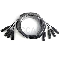 Câble multipaire XLR 4 canaux ABCCABLS, cordon audio micro multipaire, mâle vers femelle pour sonorisation de scène et enregistrement en studio